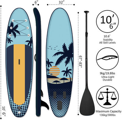 Customizable Touring Sup Board 330LBS Capacity Foldable Paddle Boards