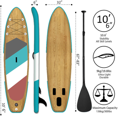 MOQ 1 Pcs Paddle Inflatable Sup Paddle Board Stand Up Surfing Board