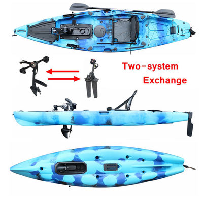 3.38m*0.87m Fishing Pedal Kayak LLDPE Single Sit On Top Fishing Kayak