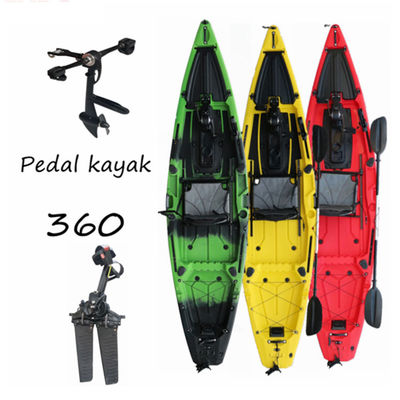 3.38m*0.87m Fishing Pedal Kayak LLDPE Single Sit On Top Fishing Kayak