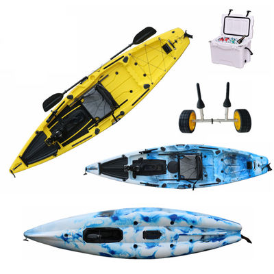 3.38m*0.87m Fishing Pedal Kayak LLDPE Single Sit On Top Fishing Kayak