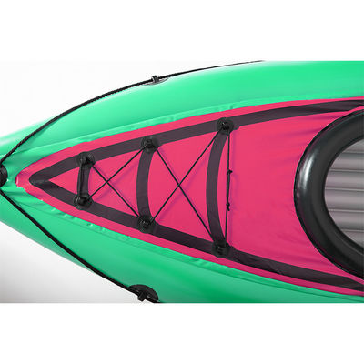 Single Person PVC Drop Stitch Kayak Inflatable Kayak 400 Lb Capacity Canoe